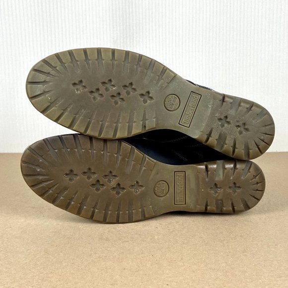 Timberland Leather Wedge Boot Womens 9.5 Black Lace Up - Picture 7 of 10